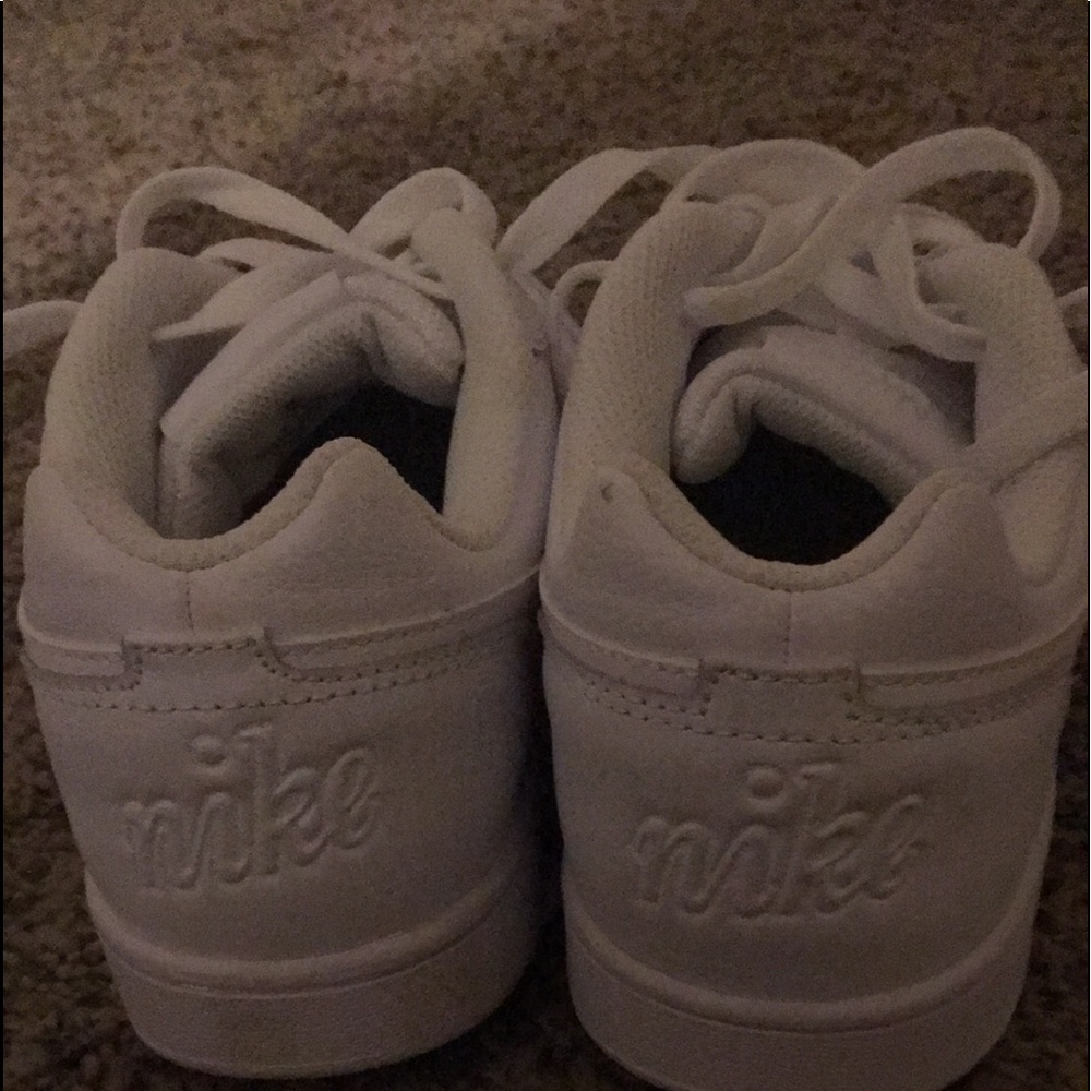 All white nikes